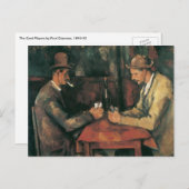 Kaartspelers van Paul Cezanne,  fijne kunst Briefkaart (Voorkant / Achterkant)