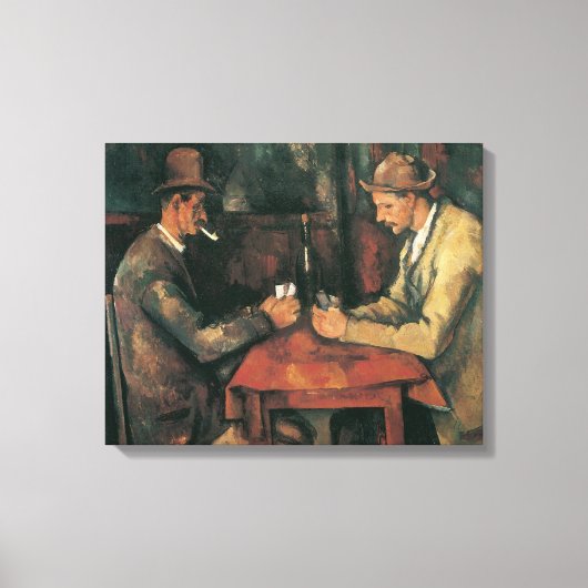 Kaartspelers van Paul Cezanne, fijne kunst Canvas Afdruk (Voorkant)