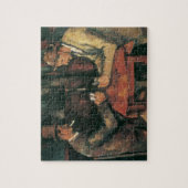 Kaartspelers van Paul Cezanne,  fijne kunst Legpuzzel (Verticaal)