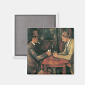 Kaartspelers van Paul Cezanne, fijne kunst Magneet (Voorkant / Achterkant)