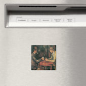 Kaartspelers van Paul Cezanne, fijne kunst Magneet (Insitu (Vaatwasser))