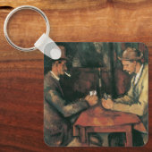 Kaartspelers van Paul Cezanne, fijne kunst Sleutelhanger (Voorkant)