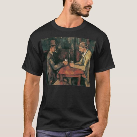 Kaartspelers van Paul Cezanne,  fijne kunst T-shirt (Voorkant)