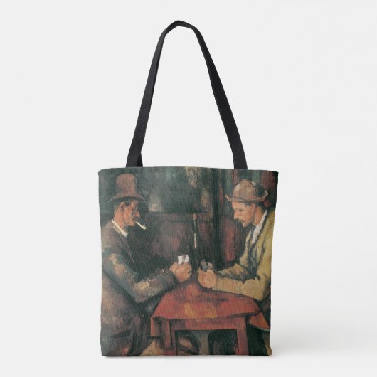 Kaartspelers van Paul Cezanne,  fijne kunst Tote Bag (Achterkant)