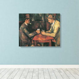 Kaartspelers van Paul Cezanne, Vintage Fine Art Canvas Afdruk
