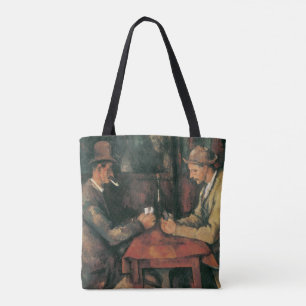 Kaartspelers van Paul Cezanne, Vintage Fine Art Tote Bag
