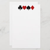 Kaartspelkantoorbenodigdheden Briefpapier (Voorkant / Achterkant)