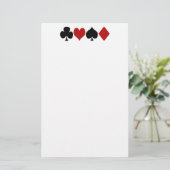 Kaartspelkantoorbenodigdheden Briefpapier (Staand voorkant)
