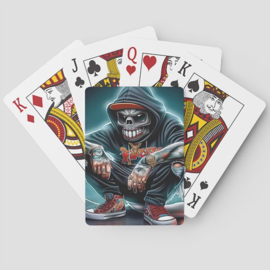 Kaartspellen Rap Serie 1 -8 Pokerkaarten (Achterkant)