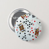 Kaartspellen spelen ronde button 5,7 cm (Voorkant /achterkant)