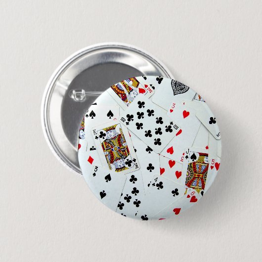 Kaartspellen spelen ronde button 5,7 cm (Voorkant /achterkant)