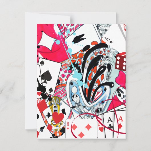 Kaartspelletjes Bedankkaart (Voorkant)