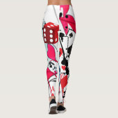 Kaartspelletjes Leggings (Achterkant)