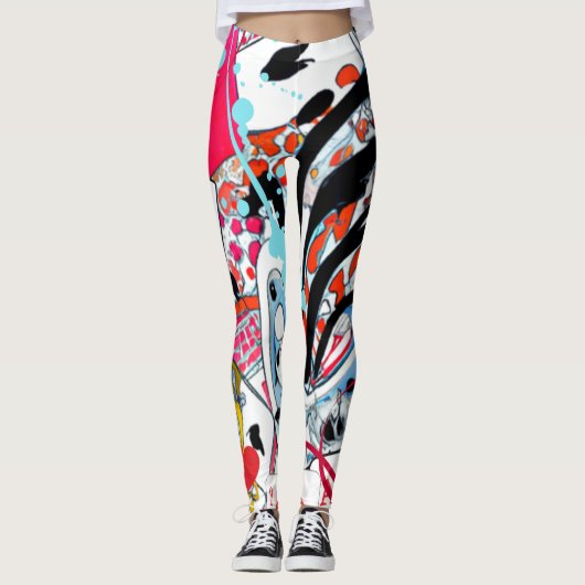 Kaartspelletjes Leggings (Voorkant)