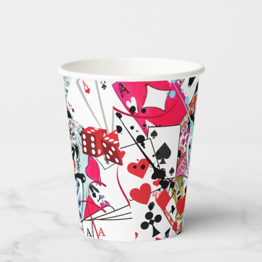 Kaartspelletjes Papieren Bekers (Achterkant)