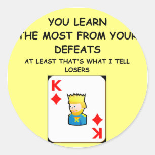 Kaartspelletjes Ronde Sticker