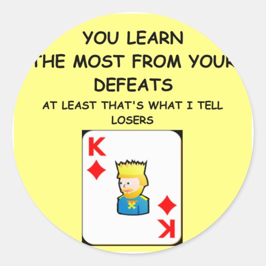 Kaartspelletjes Ronde Sticker (Voorkant)