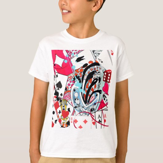 Kaartspelletjes T-shirt (Voorkant)