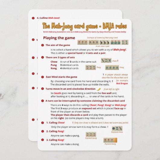 Kaartspelregels - Het spel afspelen (1) Kaart (Voorkant / Achterkant)