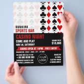 Kaartsuites, casino Night, gamesector Flyer (Hand)
