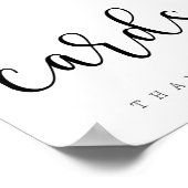 Kaarttafelbord | Chic typografie Poster (Hoek)