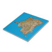 Kaarttegel Congo-Kinshasa Tegeltje (Zijkant)