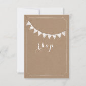 Kaartvoorraad geïnspireerd oyelet Bunting RSVP (Voorkant)