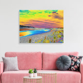 Kaartzand Acryldruk Canvas Afdruk (Insitu (Woonkamer))