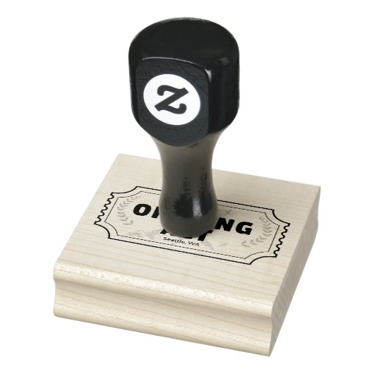 kaartzegel rubberstempel (Stempel)