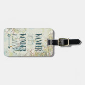 Kaartzinnen Bagagelabel (Voorkant horizontaal)