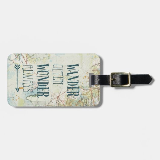 Kaartzinnen Bagagelabel (Voorkant horizontaal)