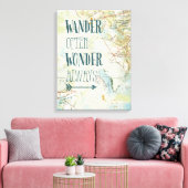 Kaartzinnen Canvas Afdruk (Insitu (Woonkamer))