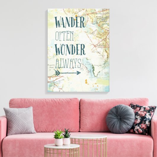 Kaartzinnen Canvas Afdruk (Insitu (Woonkamer))