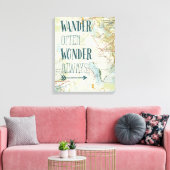 Kaartzinnen Canvas Afdruk (Insitu (Woonkamer))