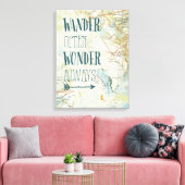 Kaartzinnen Canvas Afdruk (Insitu (Woonkamer))