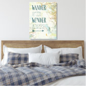 Kaartzinnen Canvas Afdruk (Insitu (Slaapkamer))