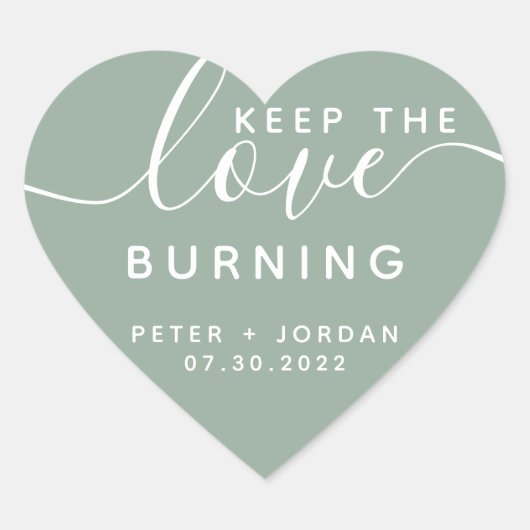 Kaarzentrekkers Hart Sticker (Voorkant)