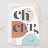 Kaas 2023 Nieuwjaar 2023 Vloeistofdag Feestdagenkaart (Voorkant)