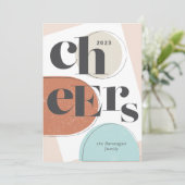 Kaas 2023 Nieuwjaar 2023 Vloeistofdag Feestdagenkaart (Staand voorkant)