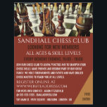 Kaas Adverteren, geborsteld Flyer<br><div class="desc">Schaafkap,  Chess Club Adverteren brochures van de Visitekaartje winkel.</div>