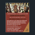 Kaas Adverteren, geborsteld Flyer<br><div class="desc">Schaafkap,  Chess Club Adverteren brochures van de Visitekaartje winkel.</div>