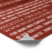 Kaas Adverteren, geborsteld Poster (Hoek)