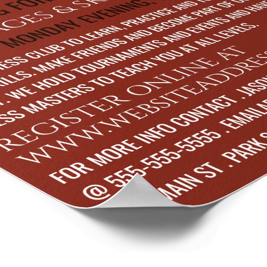 Kaas Adverteren, geborsteld Poster (Hoek)