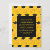 Kaas Afstudeerfeestje Kaasachtig Grappig Belacheli Kaart (Achterkant)