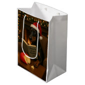 Kaas Belasting Kerstcadeau tas - Doberman Medium Cadeauzakje (Voorkant Gekanteld)