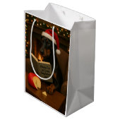 Kaas Belasting Kerstcadeau tas - Doberman Medium Cadeauzakje (Achterkant Gekanteld)