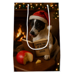 Kaas Belasting Kerstcadeau Tas - Jack Russell Medium Cadeauzakje