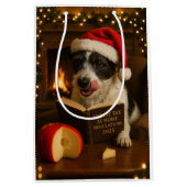 Kaas Belasting Kerstcadeau Tas - Jack Russell Medium Cadeauzakje (Voorkant)
