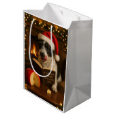 Kaas Belasting Kerstcadeau Tas - Jack Russell Medium Cadeauzakje (Achterkant Gekanteld)