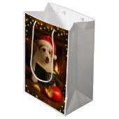 Kaas Belasting Kerstcadeau Tas - Jack Russell Medium Cadeauzakje (Voorkant Gekanteld)